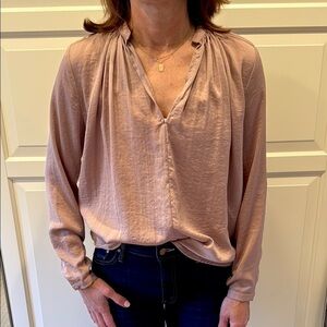 Current Air Split-Neck Blouse